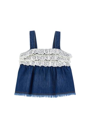 Top Denim con Passamaneria PHILOSOPHY KIDS | I9G30170330062